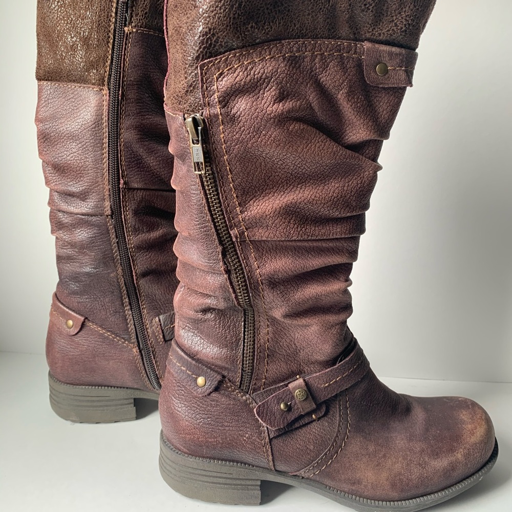 Earth Origins, leather brown boots, size 7